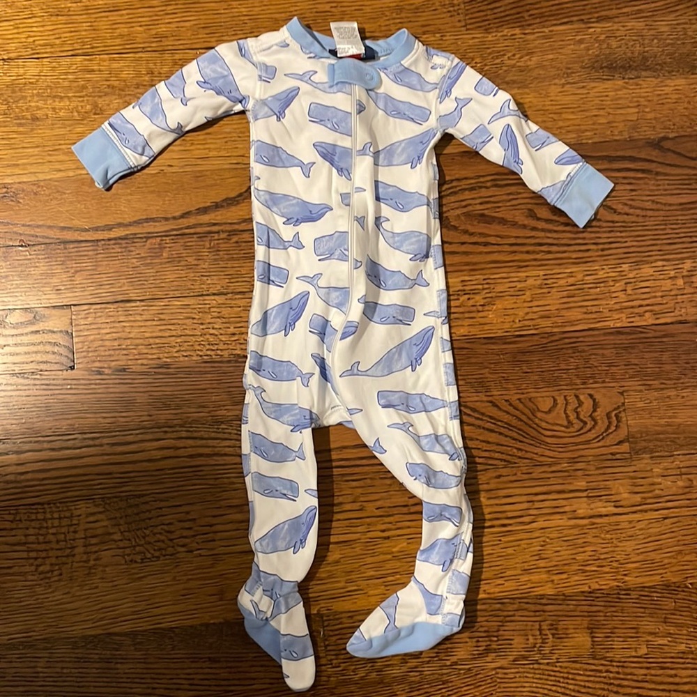 Nantucket Kids whale Footie PJs - 9-12 months